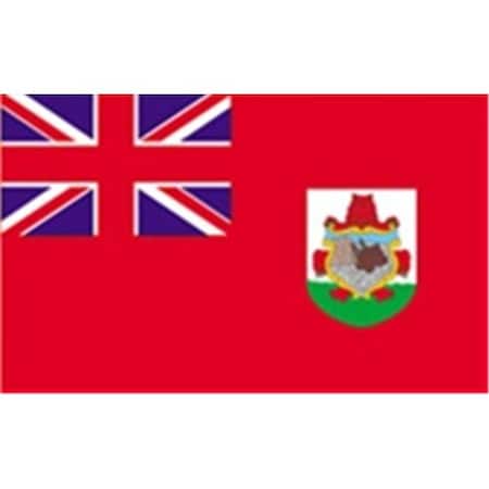 Annin Flagmakers Bermuda Flag 2x3 Ft - Nylon SolarGuard Nyl-Glo - Made In USA